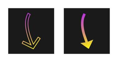 Arrow Pointing Down Vector Icon