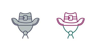 icono de vector de sombrero