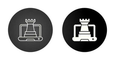 Online chess game Vector Icons