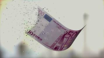 Fiat Währung abwertend, verlieren Wert, Euro video
