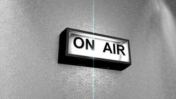 On Air, light, signal, online, radio, studio, television. video