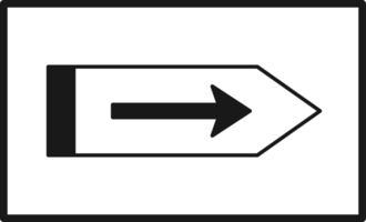 Arrow symbol. Turn right. Transparent flat design element. png