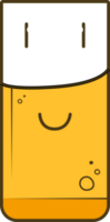 süß Bier Tasse isoliert auf transparent Hintergrund. eben Clip Art Illustration. png