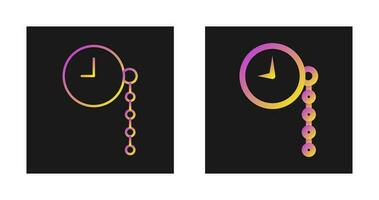 icono de vector de reloj de bolsillo