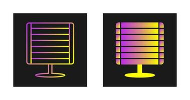 icono de vector de calentador infrarrojo