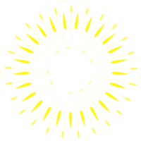 abstrait feu d'artifice isolé sur transparent Contexte. png