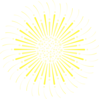 abstrakt Feuerwerk isoliert auf transparent Hintergrund. png