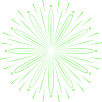 abstrait feu d'artifice isolé sur transparent Contexte. png