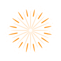 Abstract firework isolated on transparent background. png