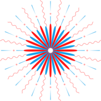 astratto fuoco d'artificio isolato su trasparente sfondo. png