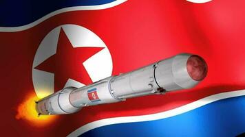 Norden Korea dprk Langstrecken Rakete unha-3. video