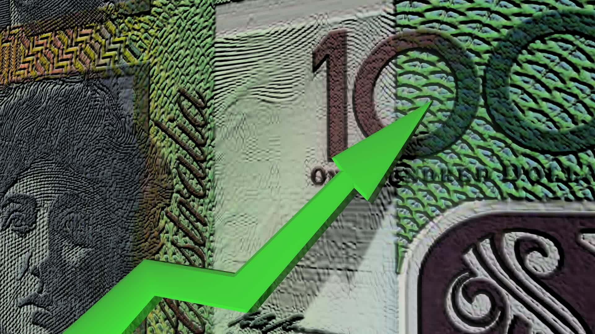 Australian Dollar Currency Value Up Animation 23958921 Stock Video At 