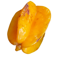 Ripe star fruit is yellow png