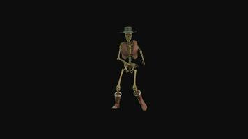 esqueleto danza animación video