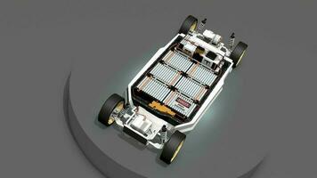 Künstler Rendern ev Batterie Pack. video