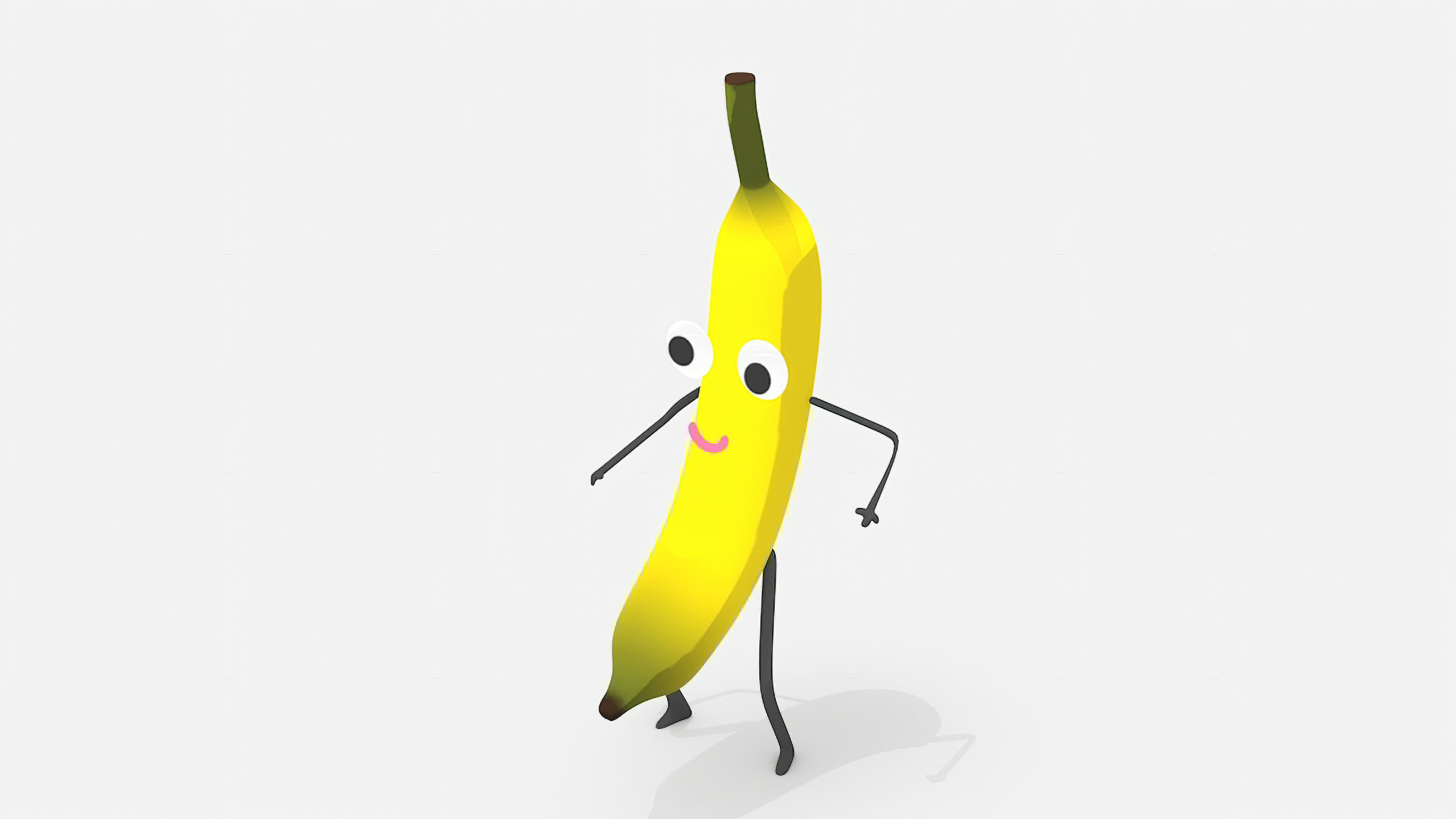 crianças vídeo animação, dançando banana 23959166 Vídeo stock no Vecteezy