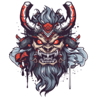 Viking warrior with horns png