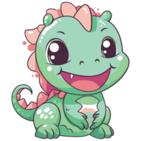 Kawaii dragon smiling png