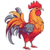 Rooster on transparent background png