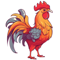 gallo en transparente antecedentes png