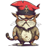 pirate animal de compagnie chat dans minable vêtements png