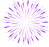 Abstract firework isolated on transparent background. png