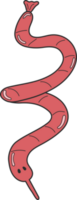 fofa serpente balão isolado em transparente fundo. png