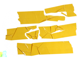 Klebstoff Papier Aufkleber auf transparent Hintergrund png Datei
