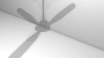 Fan ceiling shadow, indoor, building, electric, device. video