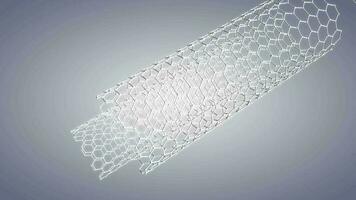 Science and technology multilayer carbon nanotube. video