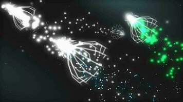 light jellyfish animation. video