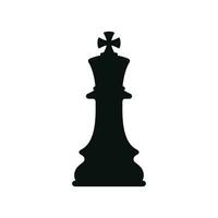 King chess icon isolated on white background vector
