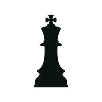 King chess icon isolated on white background vector