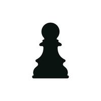 Pawn chess icon isolated on white background vector