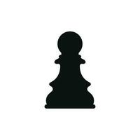 Pawn chess icon isolated on white background vector