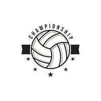 vector vóleibol logo modelo