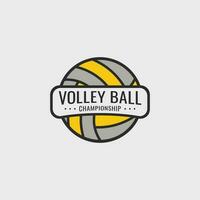 vector vóleibol logo modelo