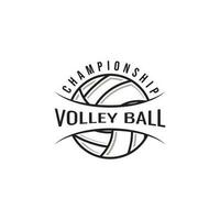 vector vóleibol logo modelo