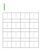 Letter tracing worksheet,l vector