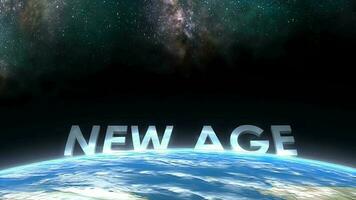 Earth horizon view, New Age. video