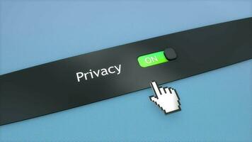Application system setting Privacy video