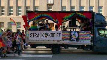 Katowice, Poland. 11 September 2021. Pride Parade LGBTQ on streets of city video