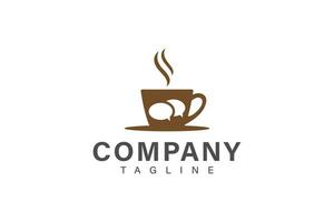 Coffee Chat logo design vector