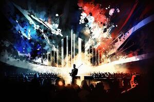 night of the proms abstract illustration photo