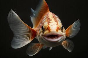 Smiling fish for Fools day 1 april illustration illustration photo