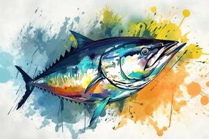 world tuna day abstract illustration photo