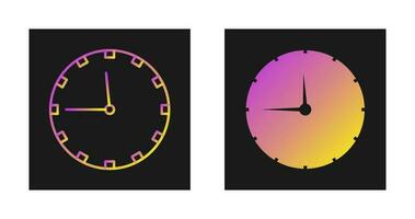 icono de vector de reloj de pared