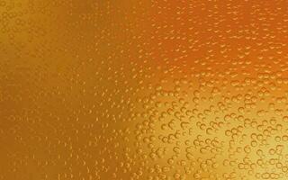 Luxury water bubble background. Transparent bubble drops on smooth gold gradient background. Smooth gold water bubbles. Suitable for poster, cover, presentation, etc. photo