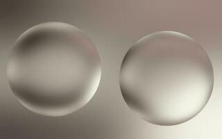 Elegant silver water bubble background. Transparent bubble drops on smooth silver gradient background. Smooth silver water bubbles. photo