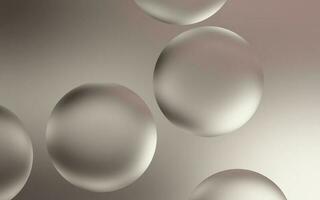 Elegant silver water bubble background. Transparent bubble drops on smooth silver gradient background. Smooth silver water bubbles. photo